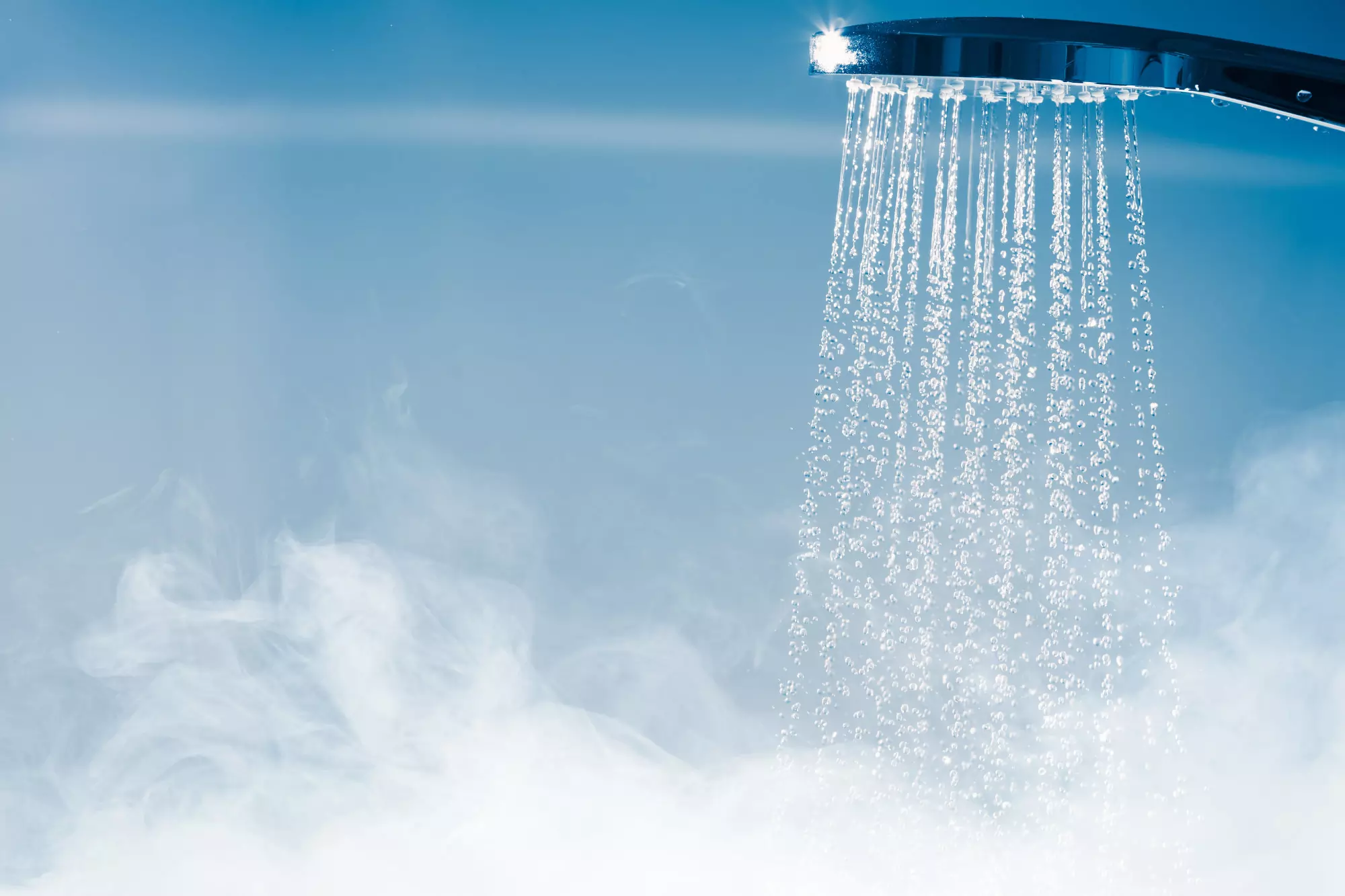 hot water from shower